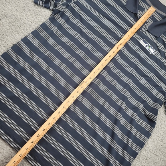 Nike NFL Seattle Seahawks Dri-FIT Onfield Apparel Polo Shirt Mens XXL - Picture 4 of 6